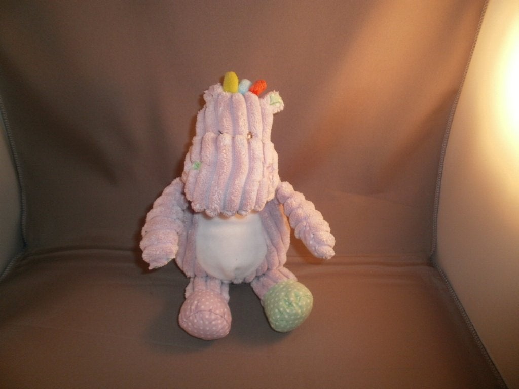 Wibra roze  Nijlpaard Knuffel ribstof 23 cm katoenen voetjes, Paars, Overige merken, Overige karakters, Overige typen