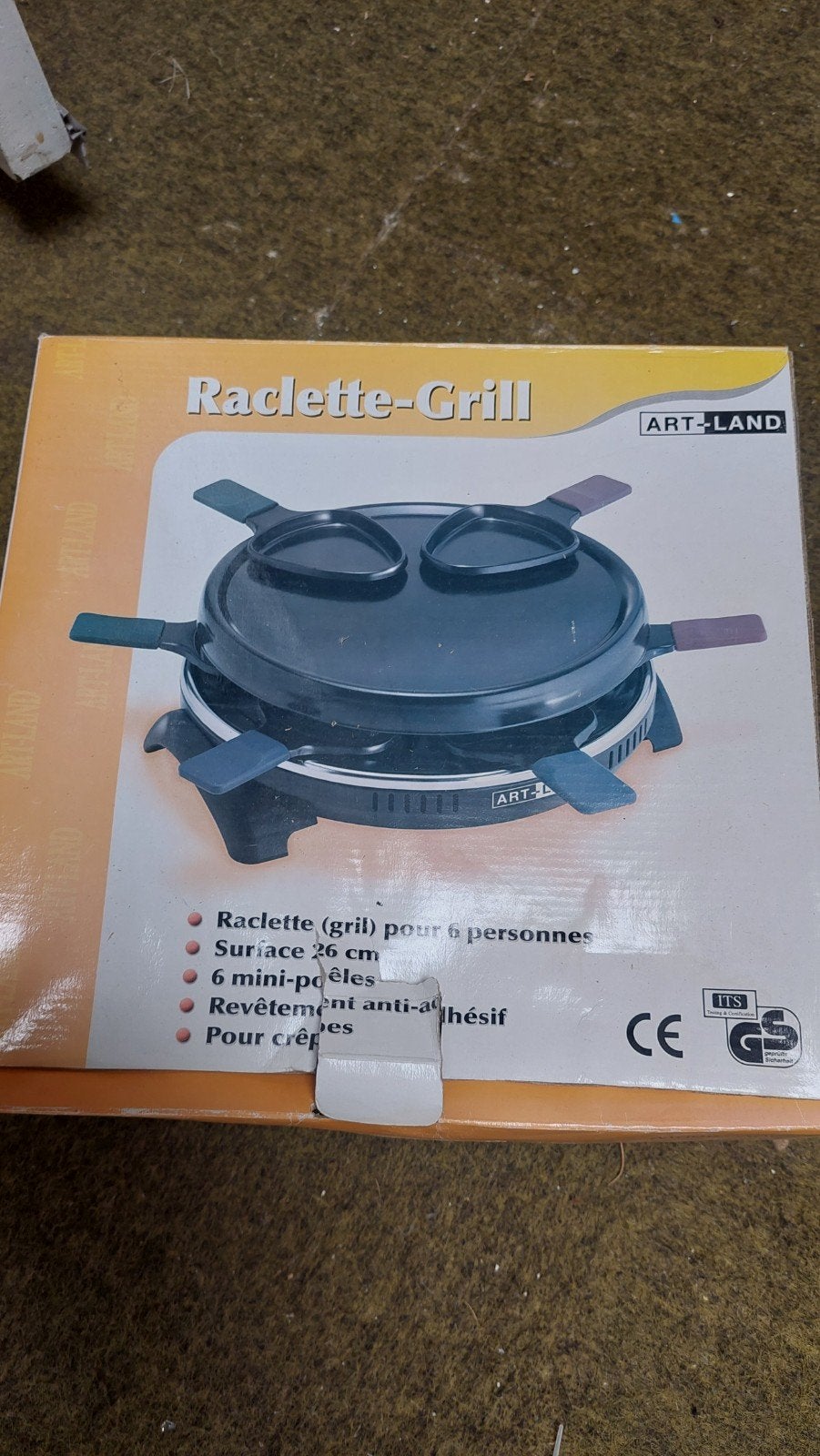 ART-LAND Raclette-Grill voor 6 personen - Nieuw in doos, Ophalen