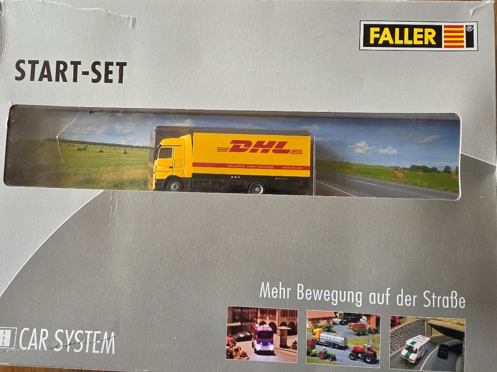 Faller Car System Start-Set DHL Vrachtwagen, Gelijkstroom, Overige typen, Nieuw, Ophalen