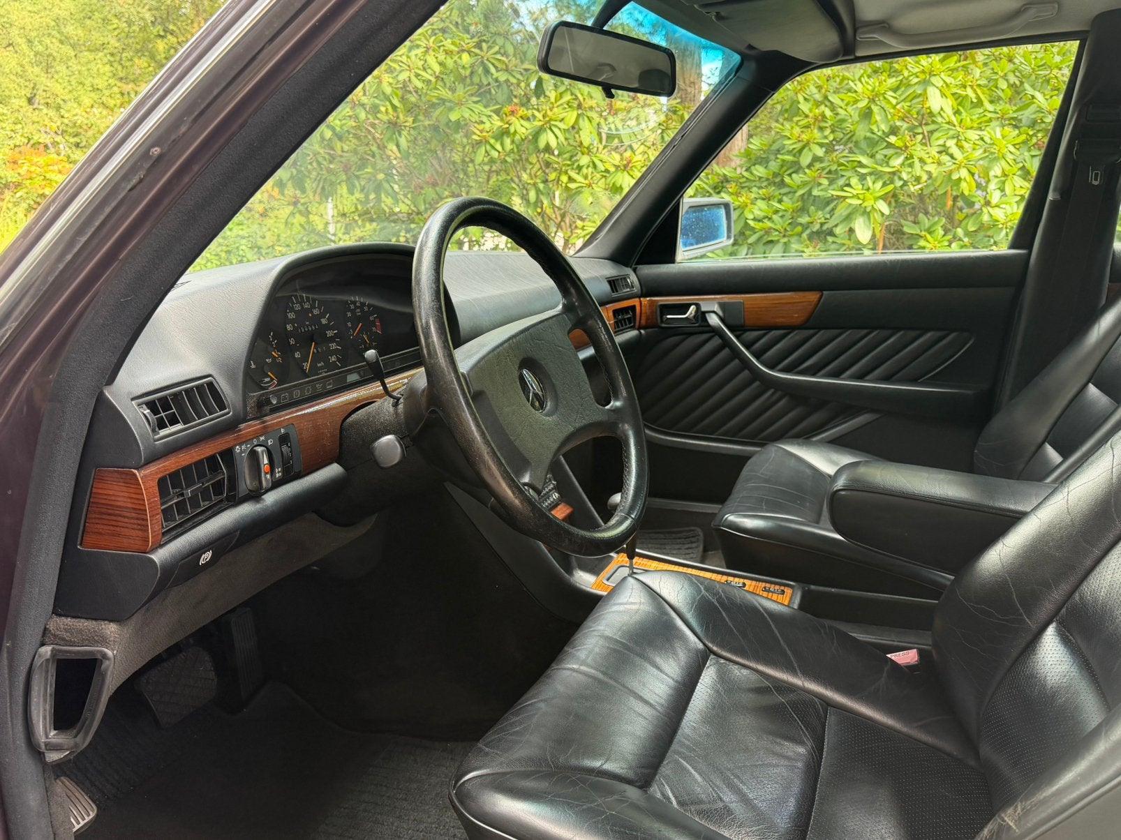 Mercedes W126 300se Bornite/zwart leer 1991 YOUNGTIMER, foto 6