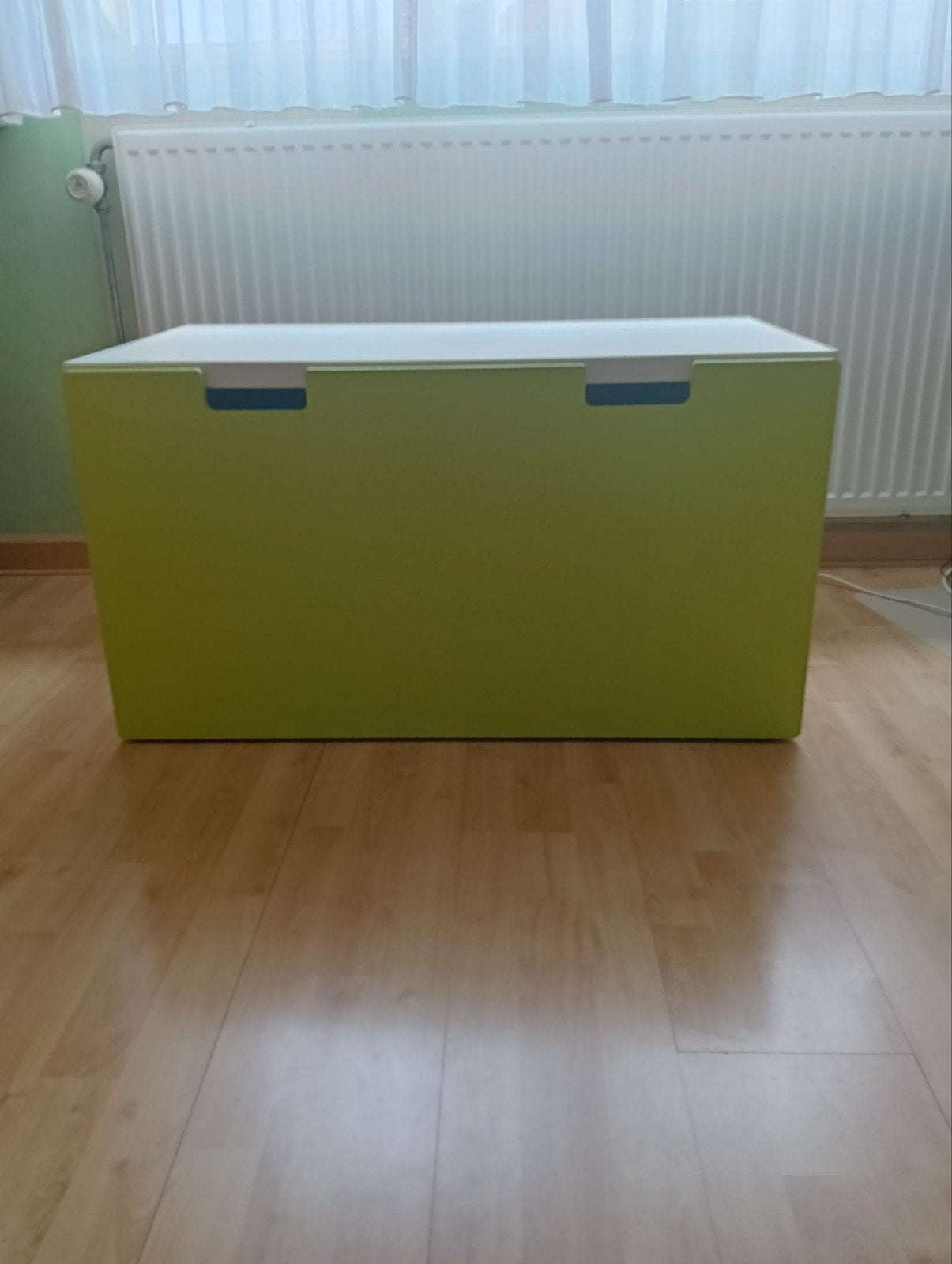 Ikea speelgoedkist SMÅSTAD - groen/wit, Ophalen, Gebruikt
