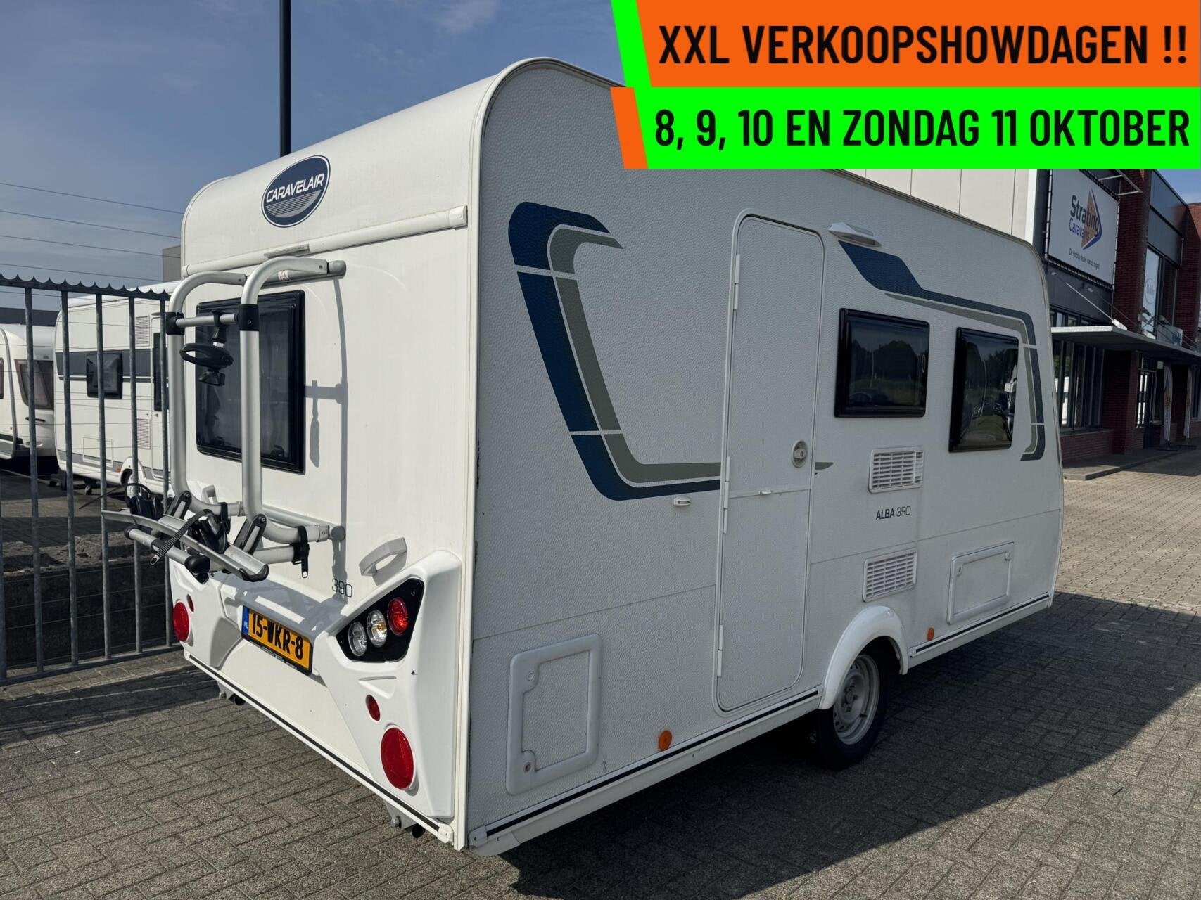 CARAVELAIR ALBA 390, LICHTGEWICHT,DWARSBED,TREINZIT,VOORTENT, Hordeur, Bedrijf, 750 - 1000 kg, 5 tot 6 meter