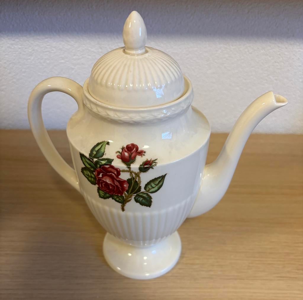 Wedgwood Moss Rose theepot, Ophalen of Verzenden