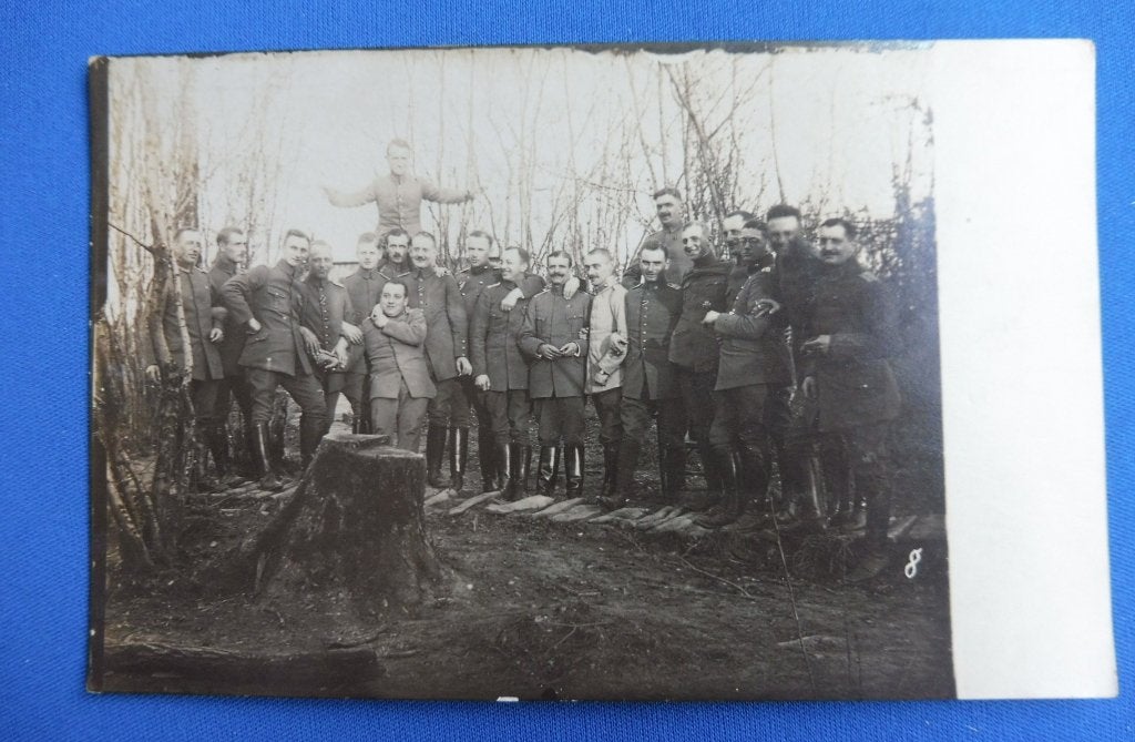 WO1 Feldpost/Fotokaart Groepsfoto Soldaten front 1918 (T), Verzamelen, Verzenden, Landmacht, Duitsland, Overige typen