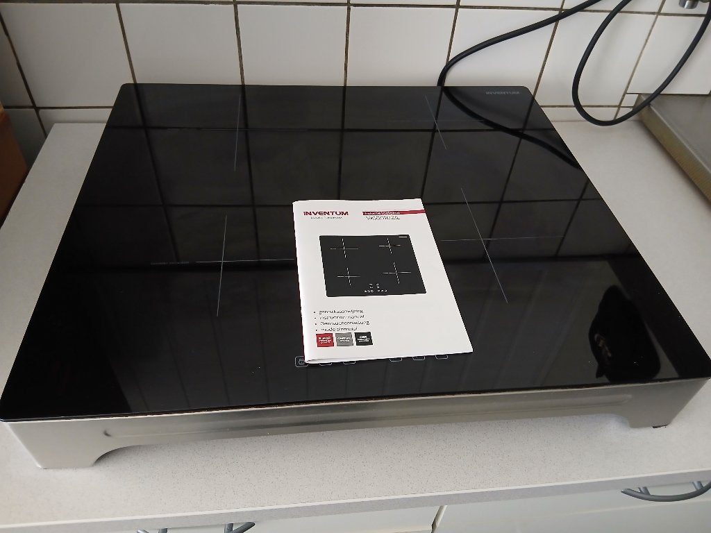 Inductie kookplaat 4 pits Inventum z.g.a.n 59x52x9 cm, Ophalen, 4 kookzones, Zo goed als nieuw, Energieklasse A of zuiniger