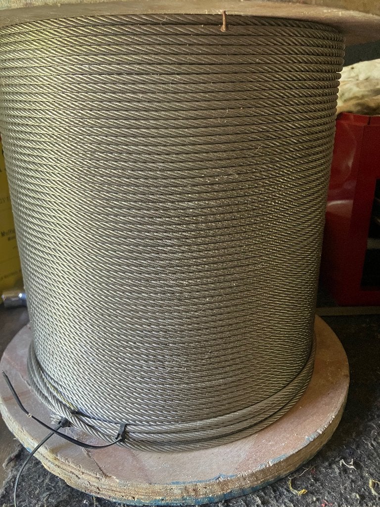 160 mtr RVS 4mm staalkabel nieuw, Ophalen, 250 mm of meer, Overige typen, Nieuw