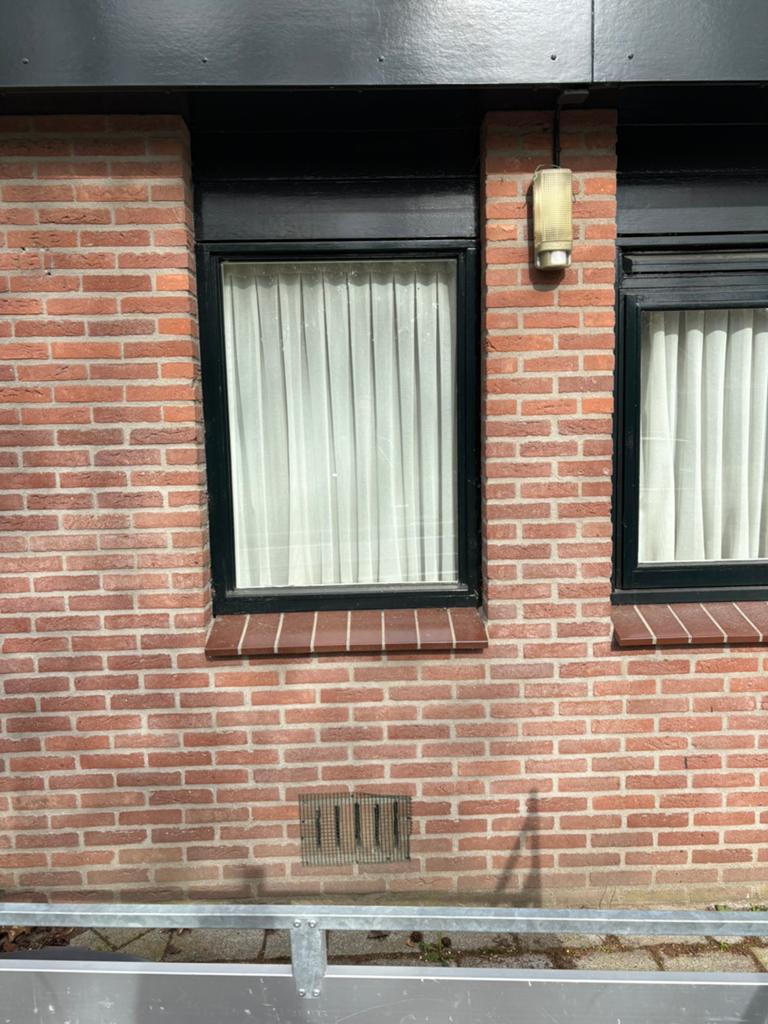 Twee goede hardhouten kozijnen met HR++ glas, 75 tot 150 cm, Raamkozijn, Ophalen of Verzenden, Zo goed als nieuw