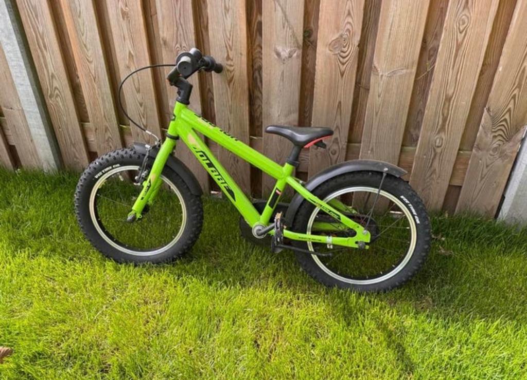 Volare Rocky jongensfiets 16 inch - Groen, Ophalen, Gebruikt, Velgrem, 16 tot 20 inch