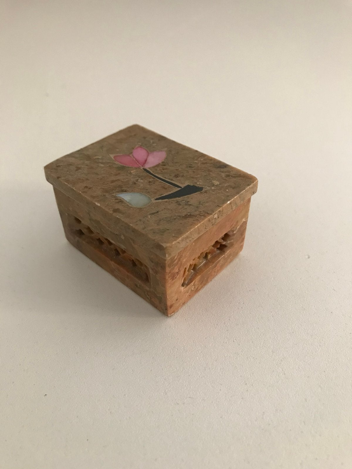 Zeer mooi marmeren bakje met deksel te koop, Ophalen of Verzenden, Zo goed als nieuw