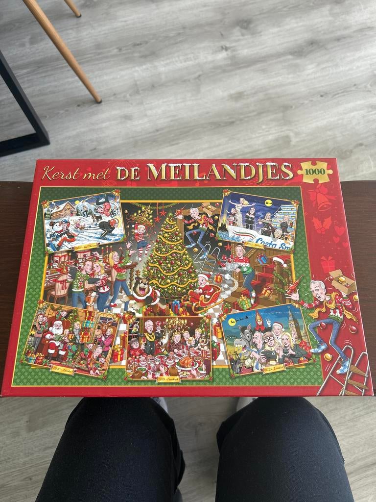 Kerst met de Meilandjes puzzel 1000 stukjes, Ophalen of Verzenden, 500 t/m 1500 stukjes, Gebruikt, Legpuzzel