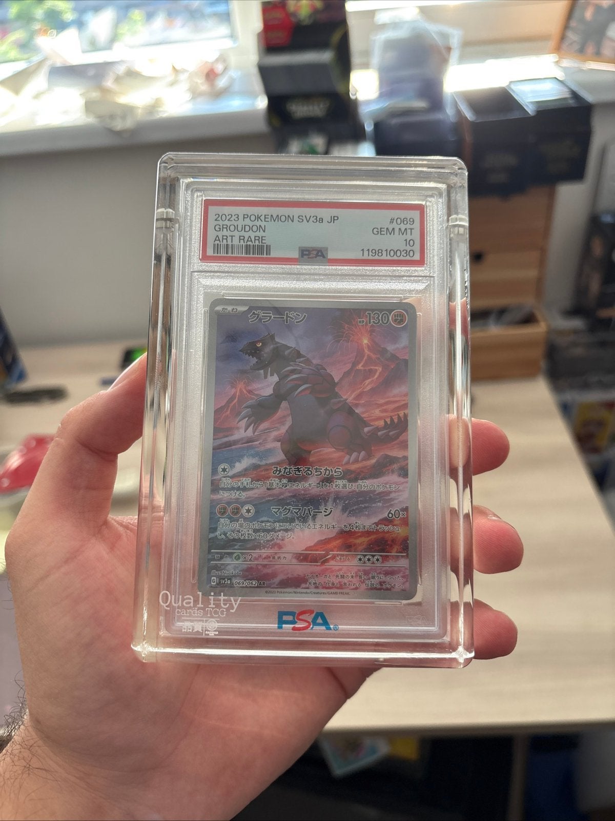 Psa/Cgc Graded Card Slab Acrylic acryl Magnetic Display Case, Ophalen of Verzenden, Zo goed als nieuw, Losse kaart, Foil