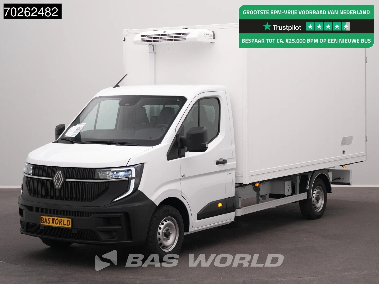 Renault Master 170PK BPM VRIJ! -15 Vries Koelwagen 2025model, Auto's, Bestelauto's, 1998 cc, Stof, Euro 6, 4 cilinders