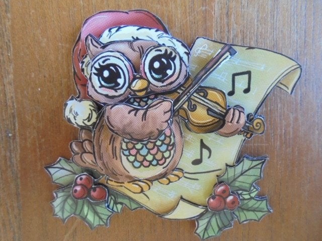 3d plaatje kerst 133, Ophalen of Verzenden, Nieuw, Kerst, Knipvel