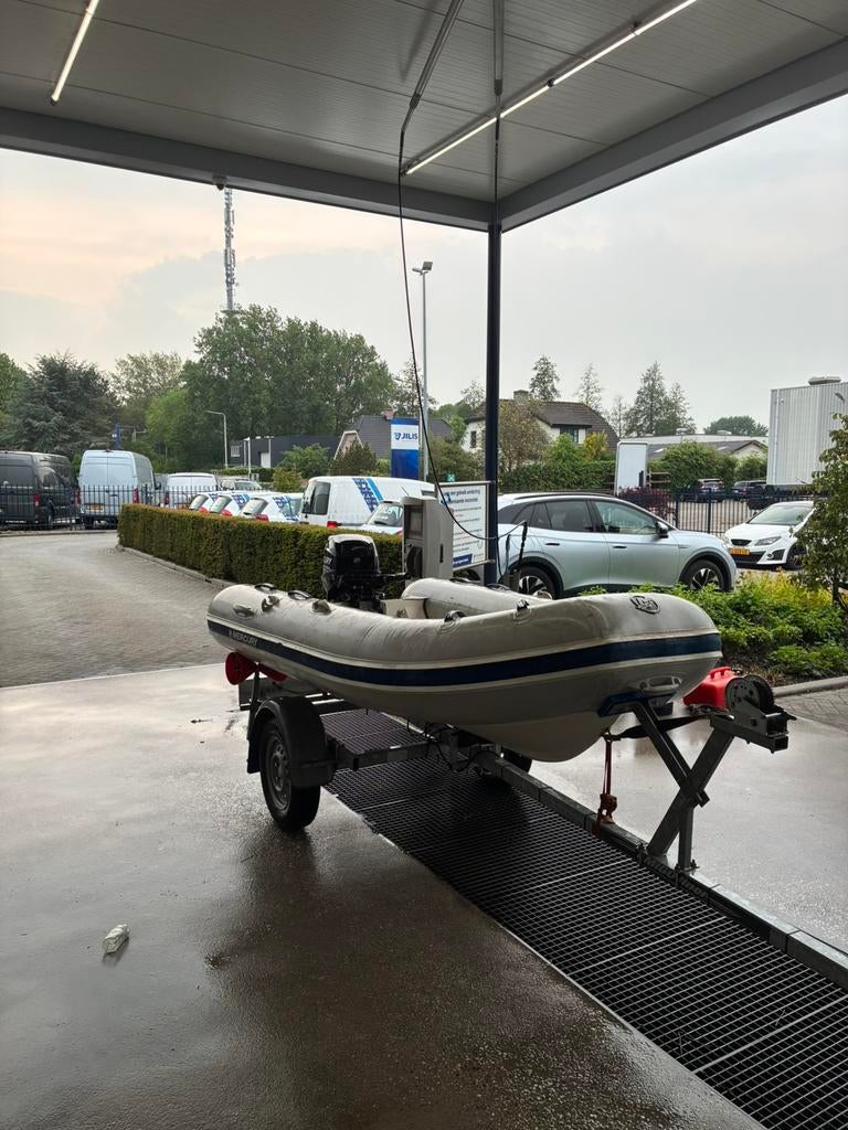 Rib rubberboot, Watersport en Boten, 10 tot 30 pk, Ophalen of Verzenden, Zo goed als nieuw, 3 tot 6 meter