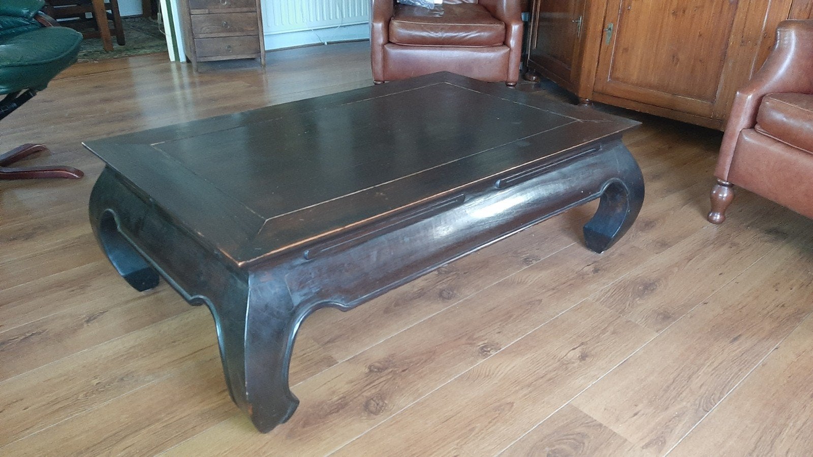 opium tafel 70cm breed, 110 cm lang en 37 cm hoog, Ophalen, Gebruikt, 100 tot 150 cm, 50 tot 100 cm