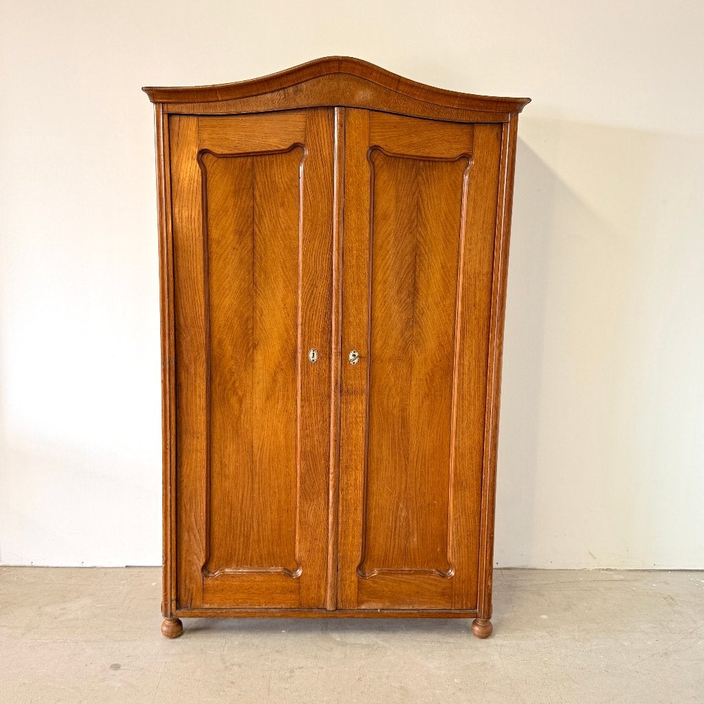 Eiken Biedermeier Meidenkast met Authentiek Pennenrek, Ophalen