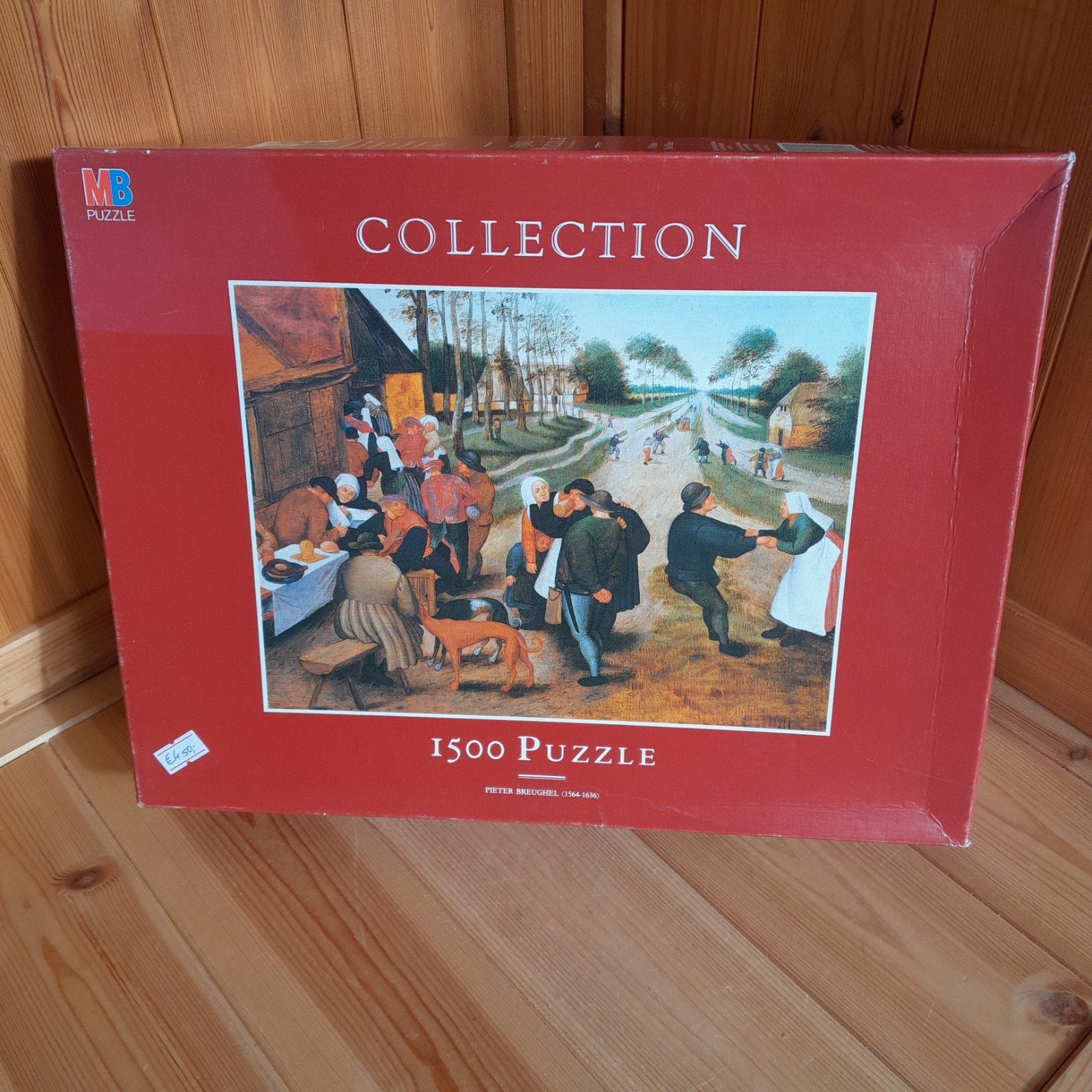 MB Collection 1500 Stukjes Puzzel - Een Vlaamse Kermis, Ophalen of Verzenden, Gebruikt