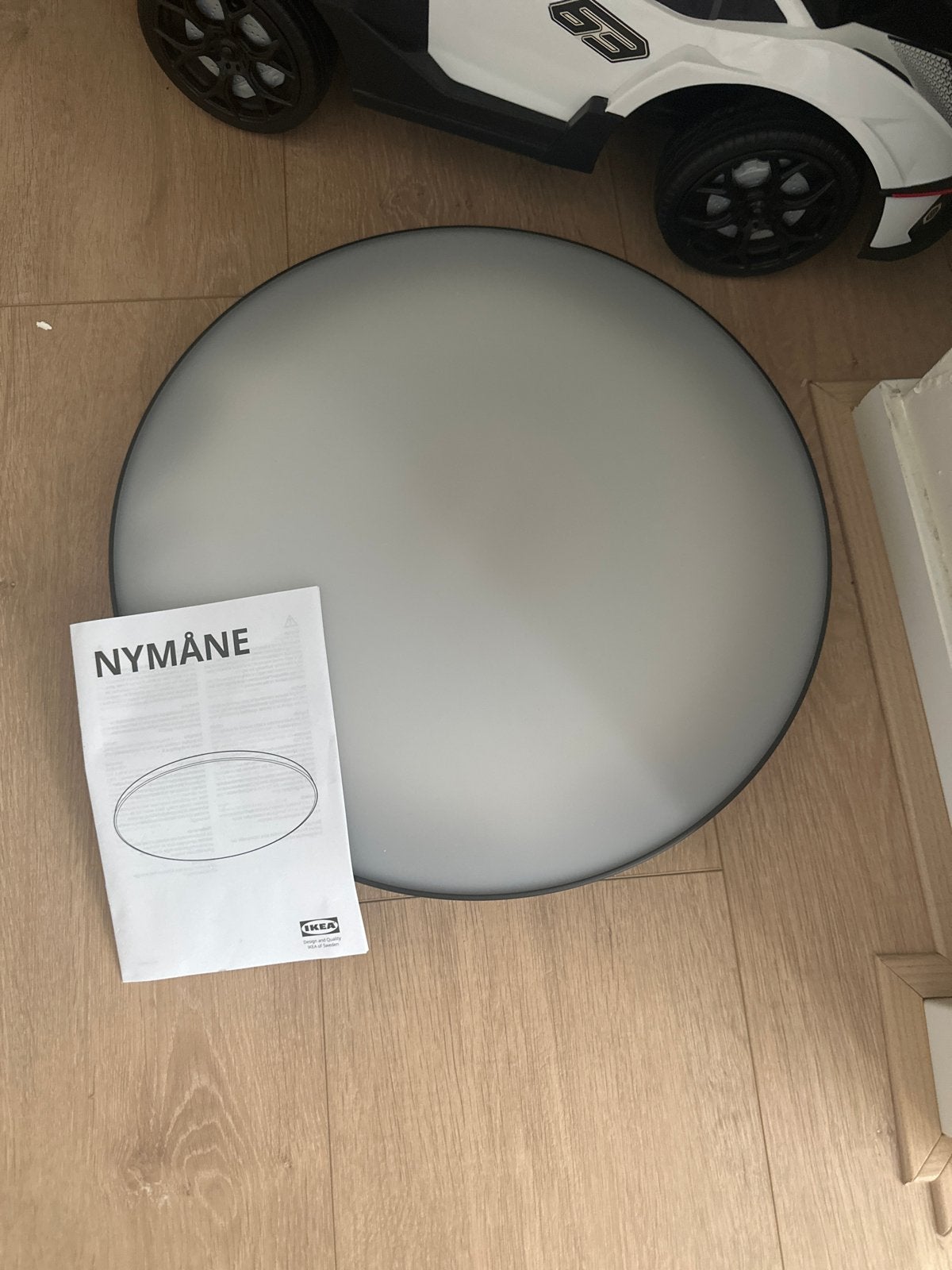 Nieuwe IKEA Nymåne plafondlamp - nooit gebruikt, Ophalen, Modern, Nieuw, Wit