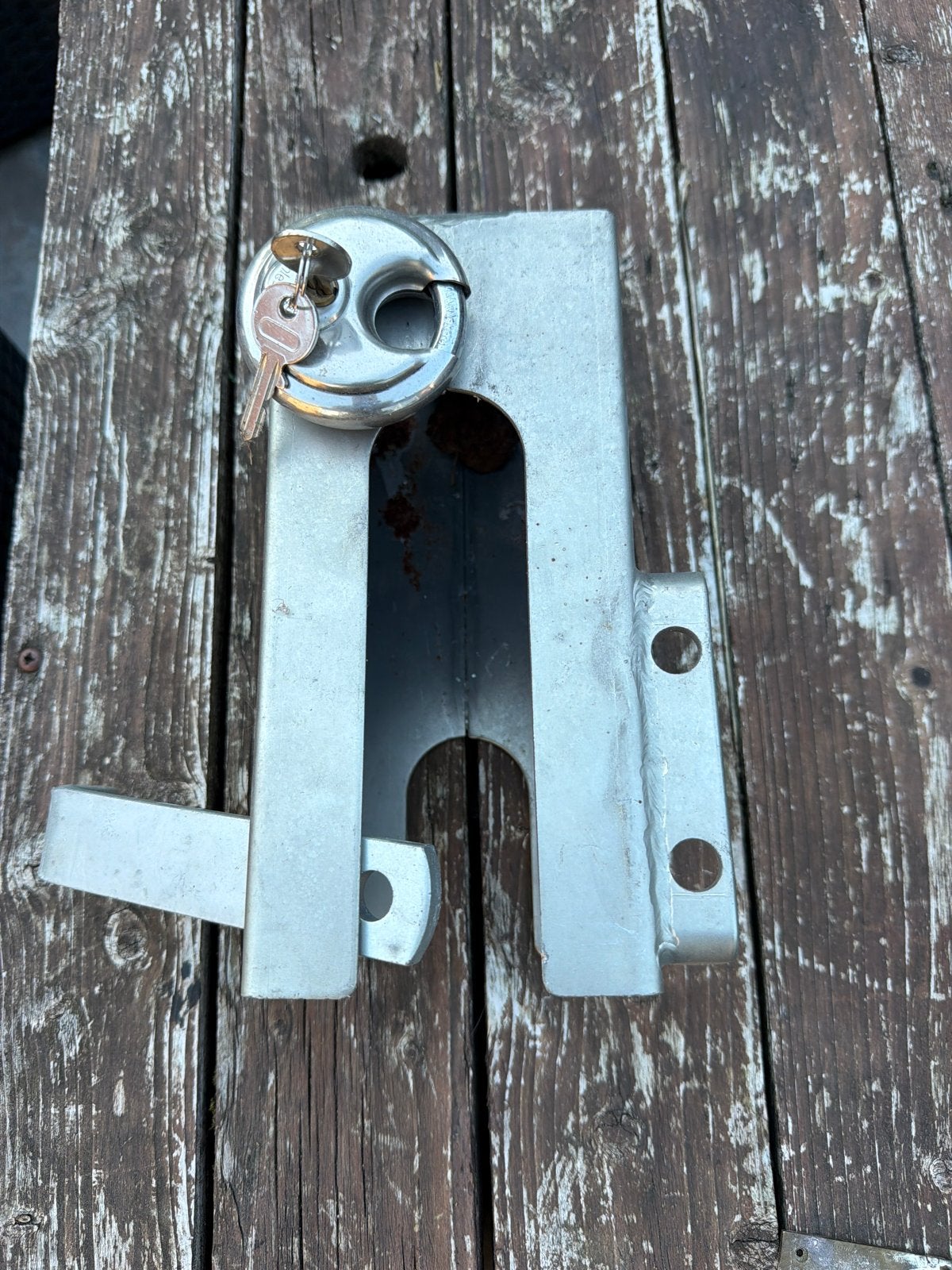 Disselslot voor aanhanger of caravan, Ophalen, Gebruikt