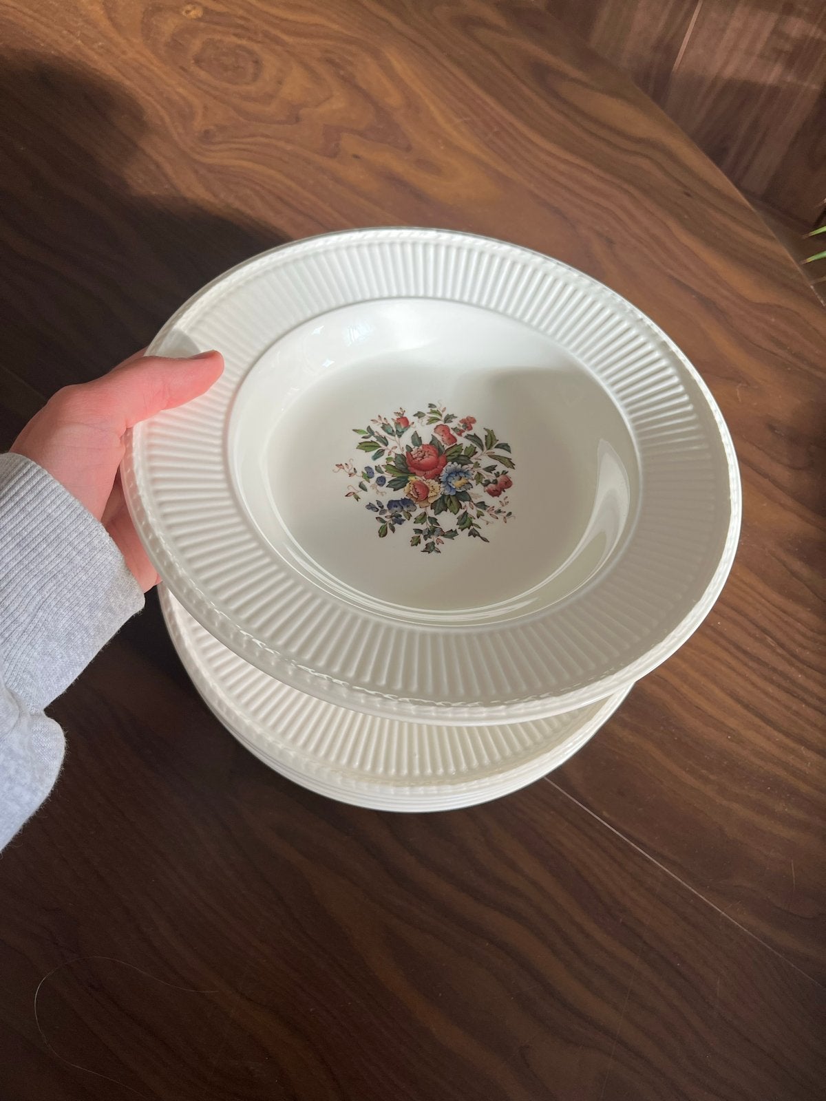 Wedgwood "Conway" set van 6, Huis en Inrichting, Klassiek, Ophalen of Verzenden, Zo goed als nieuw, Bord(en)
