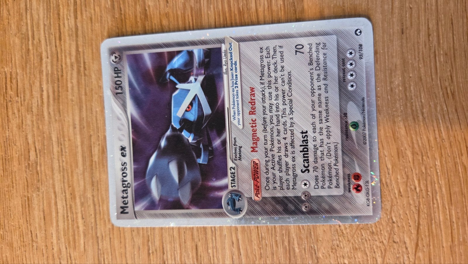 Pokémon Metagross ex 69/108 Holo Rare Kaart, Ophalen of Verzenden, Zo goed als nieuw, Losse kaart, Foil