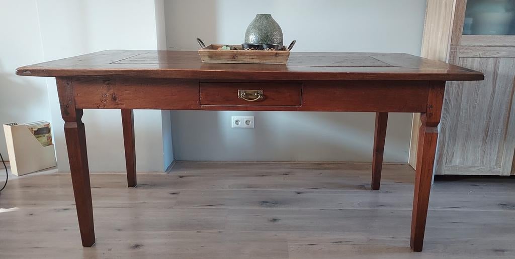 Antieke eettafel, Huis en Inrichting, Tafels | Eettafels, Ophalen, Gebruikt, 50 tot 100 cm, 150 tot 200 cm