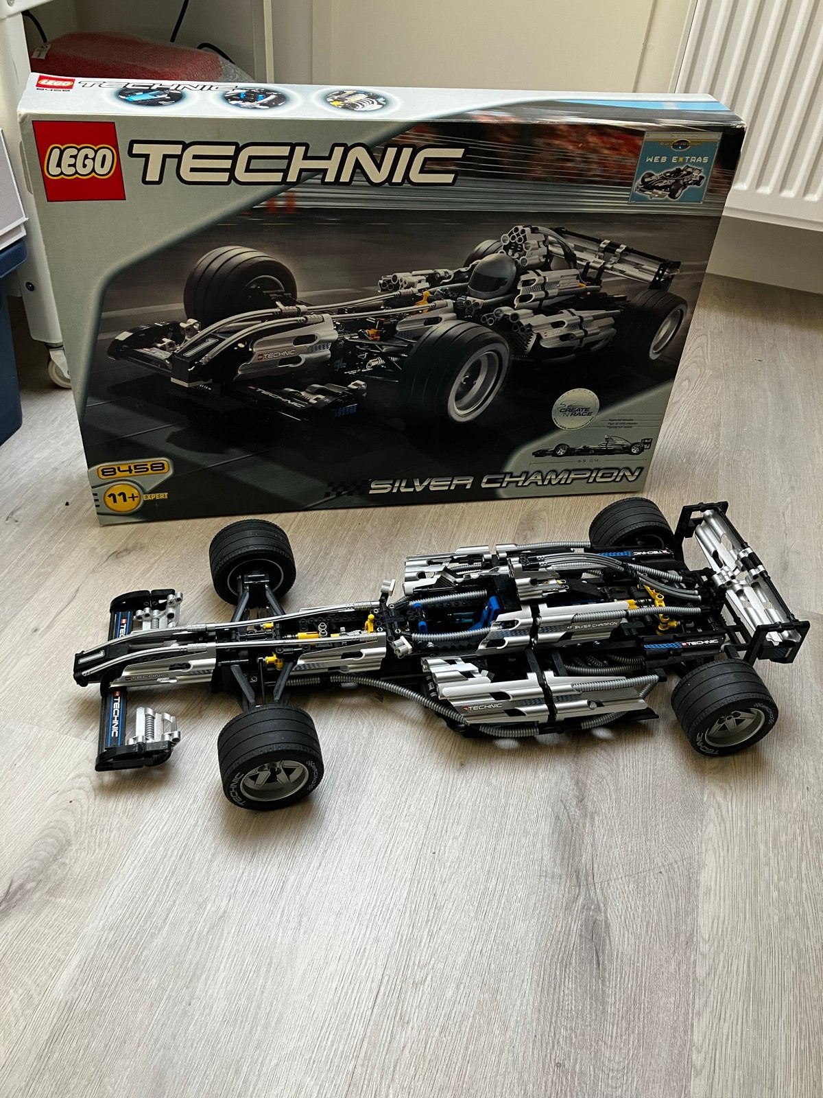 LEGO Technic 8458 Silver Champion Formule 1 auto, Ophalen, Gebruikt, Lego, Complete set
