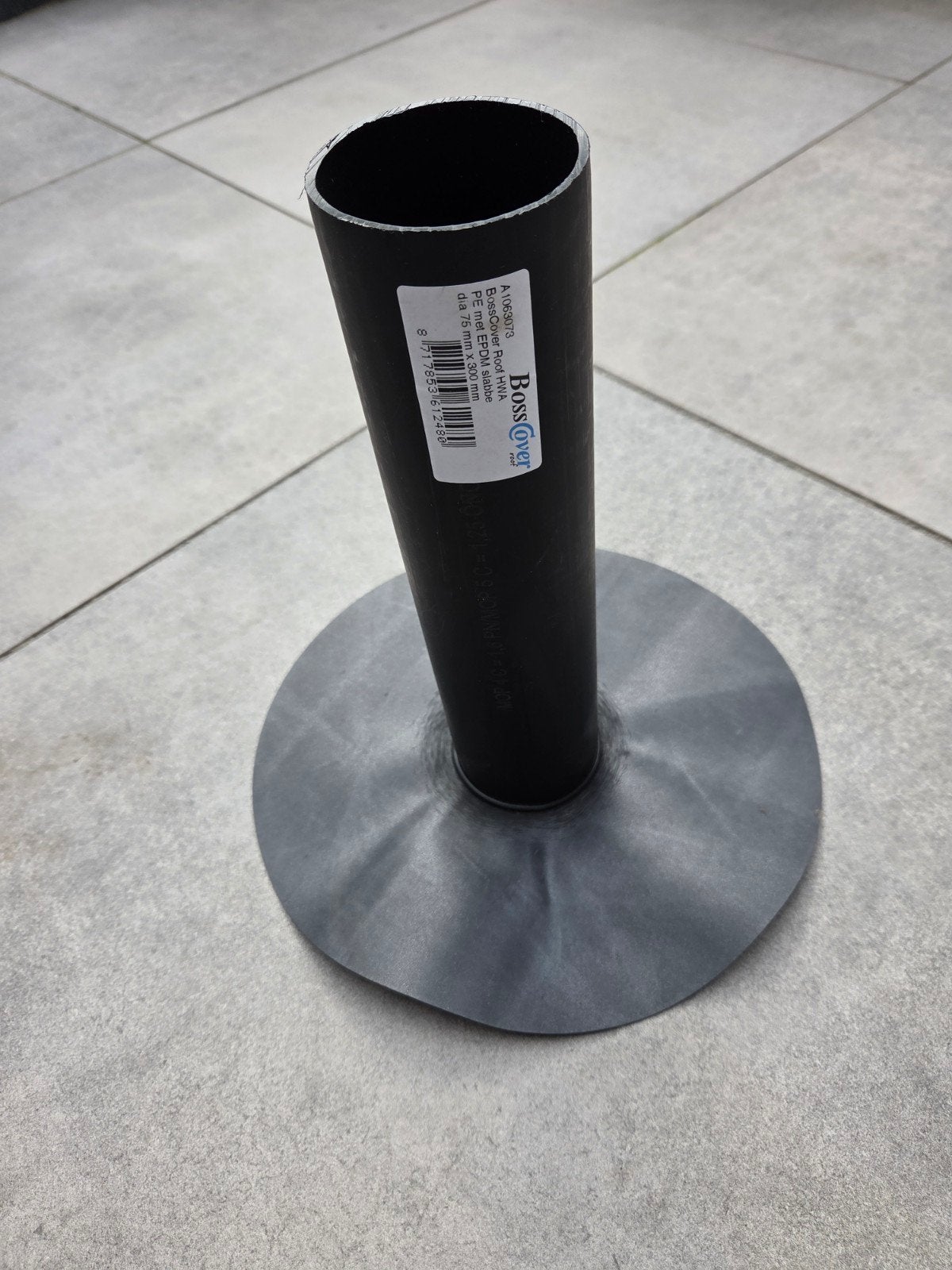 BossCover Roof HWA PE met EPDM slabbe dia 75mm x 300mm, 60 tot 80 mm, Nieuw, Ophalen of Verzenden, Minder dan 2 meter
