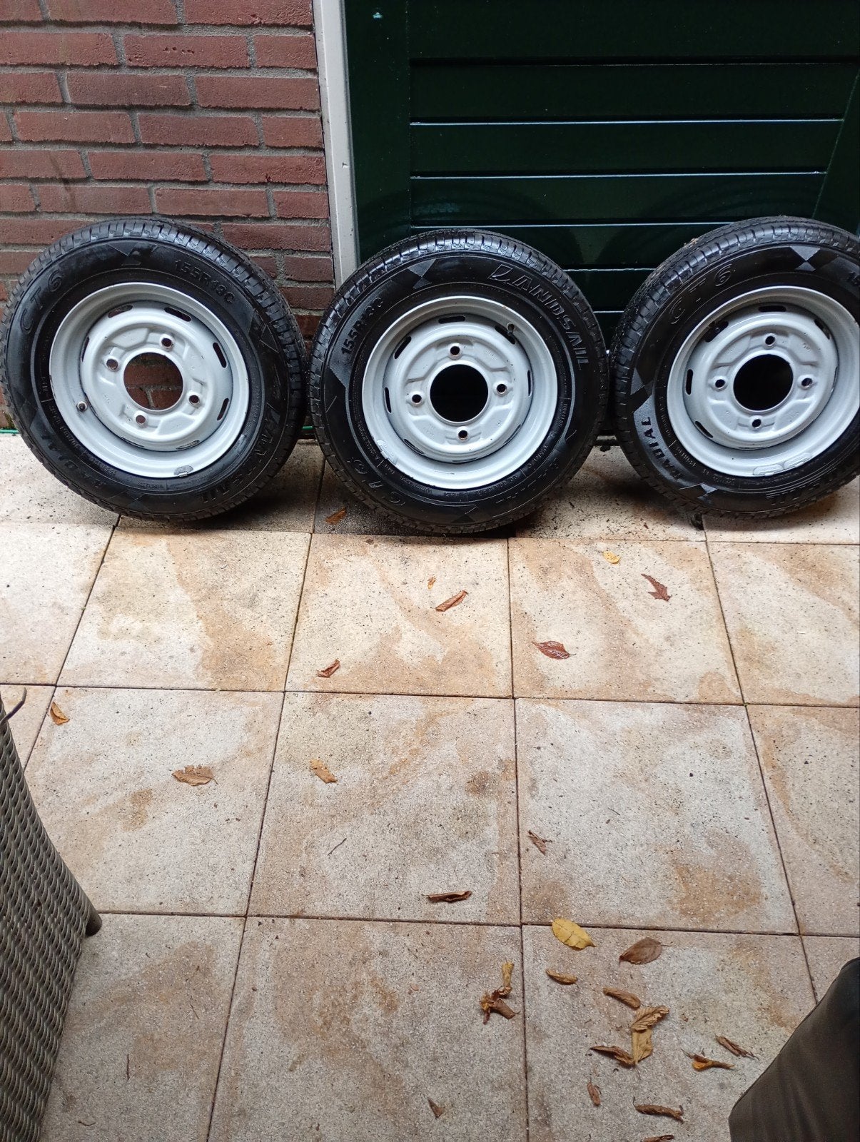 vouwwagen velgen, Ophalen