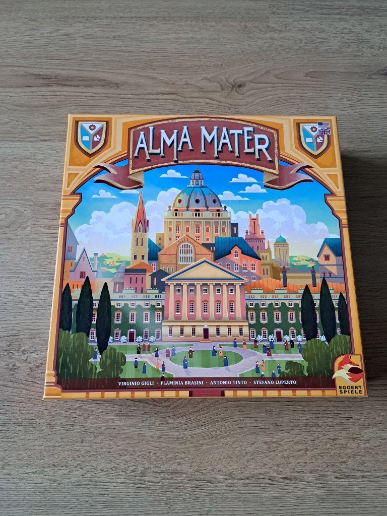 Almat mater bordspel, Een of twee spelers, Verzenden, Zo goed als nieuw, Eggert spiele