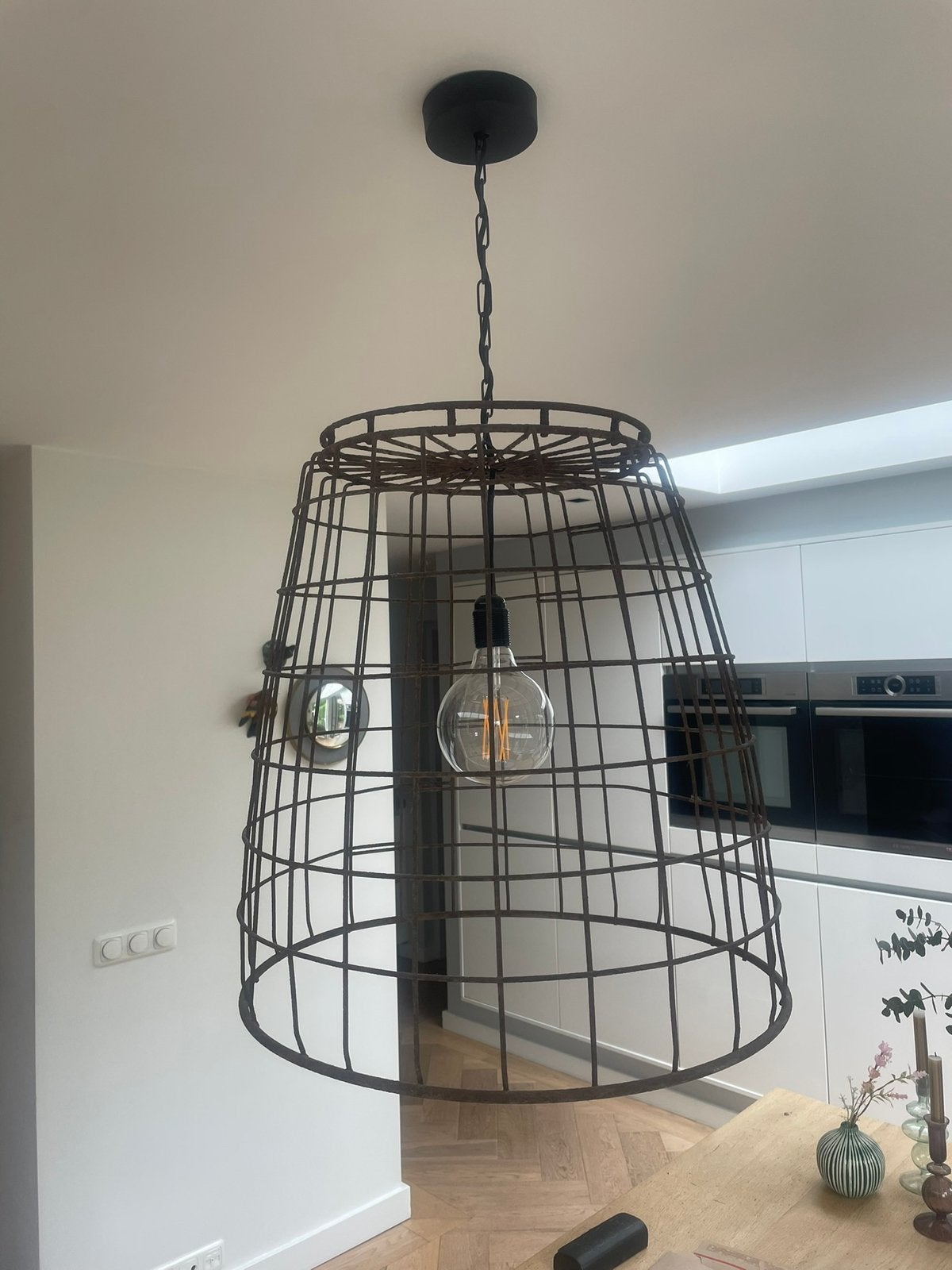 Hanglamp, Ophalen, Gebruikt, Metaal, 50 tot 75 cm