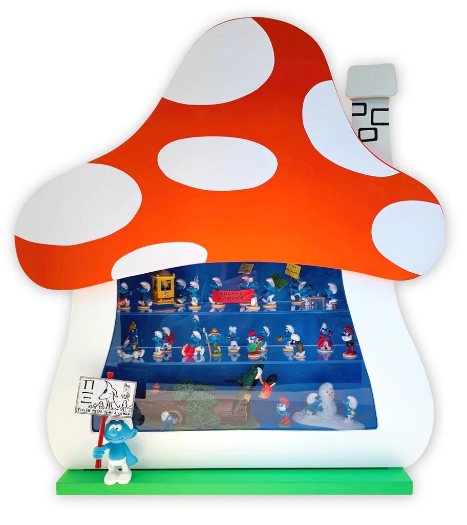 Pixi smurf vitrinekast 24 exemplaren, Verzamelen, Smurfen, Ophalen of Verzenden, Nieuw, Verschillende Smurfen