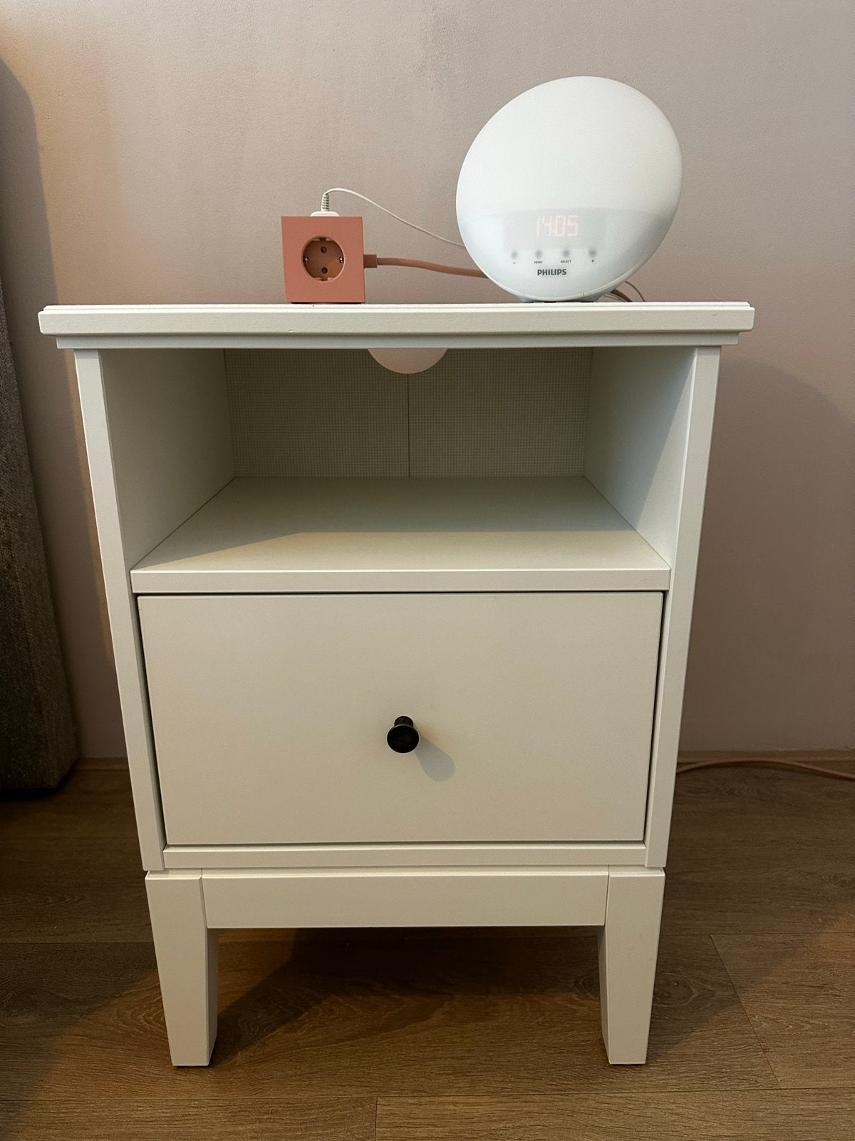 Ikea Idanäs Nachtkastje Wit, Ophalen, Gebruikt, Minder dan 45 cm, 55 tot 70 cm
