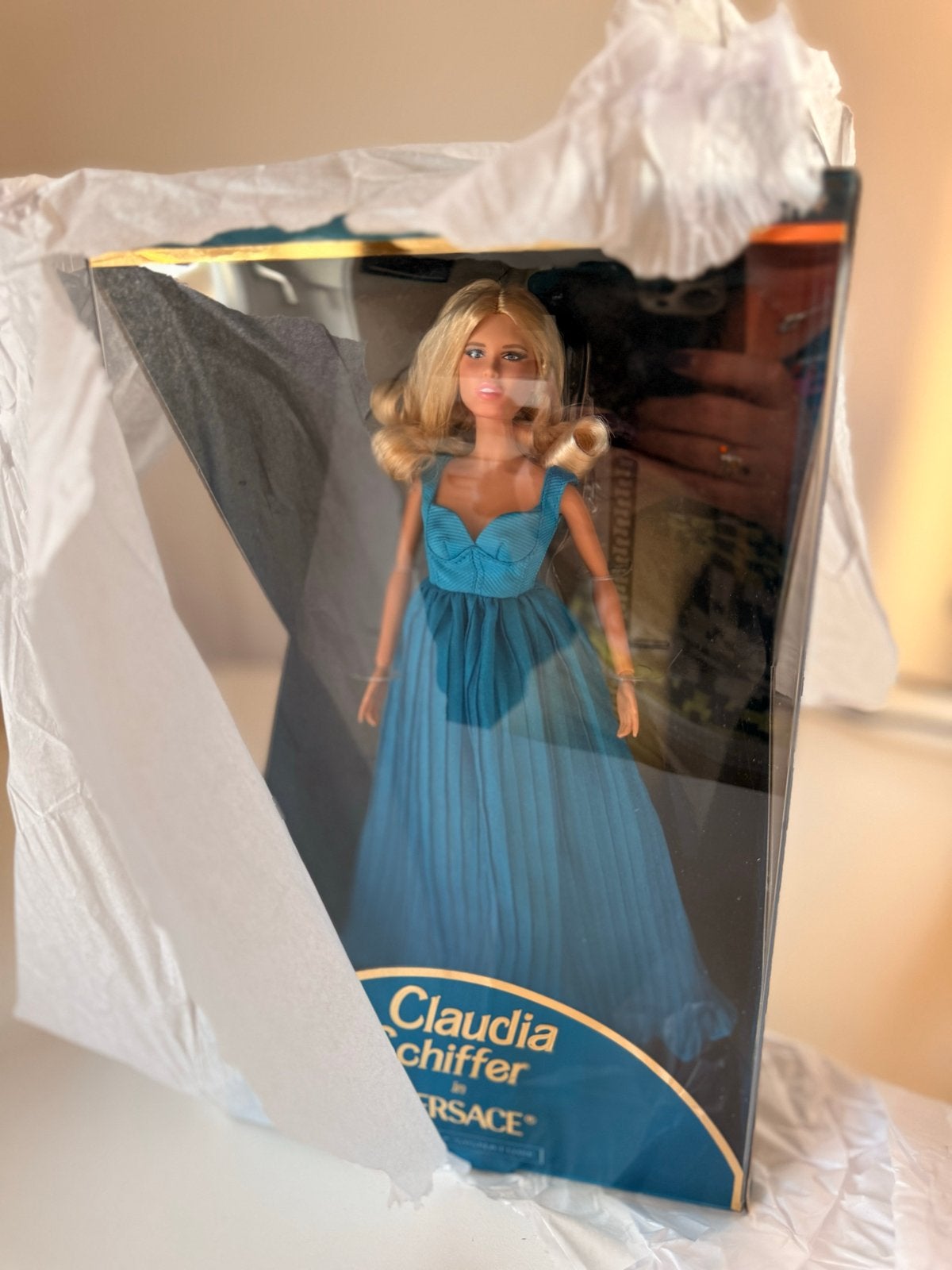 Barbie Claudia Schiffer in Versace, Ophalen of Verzenden, Nieuw, Fashion Doll