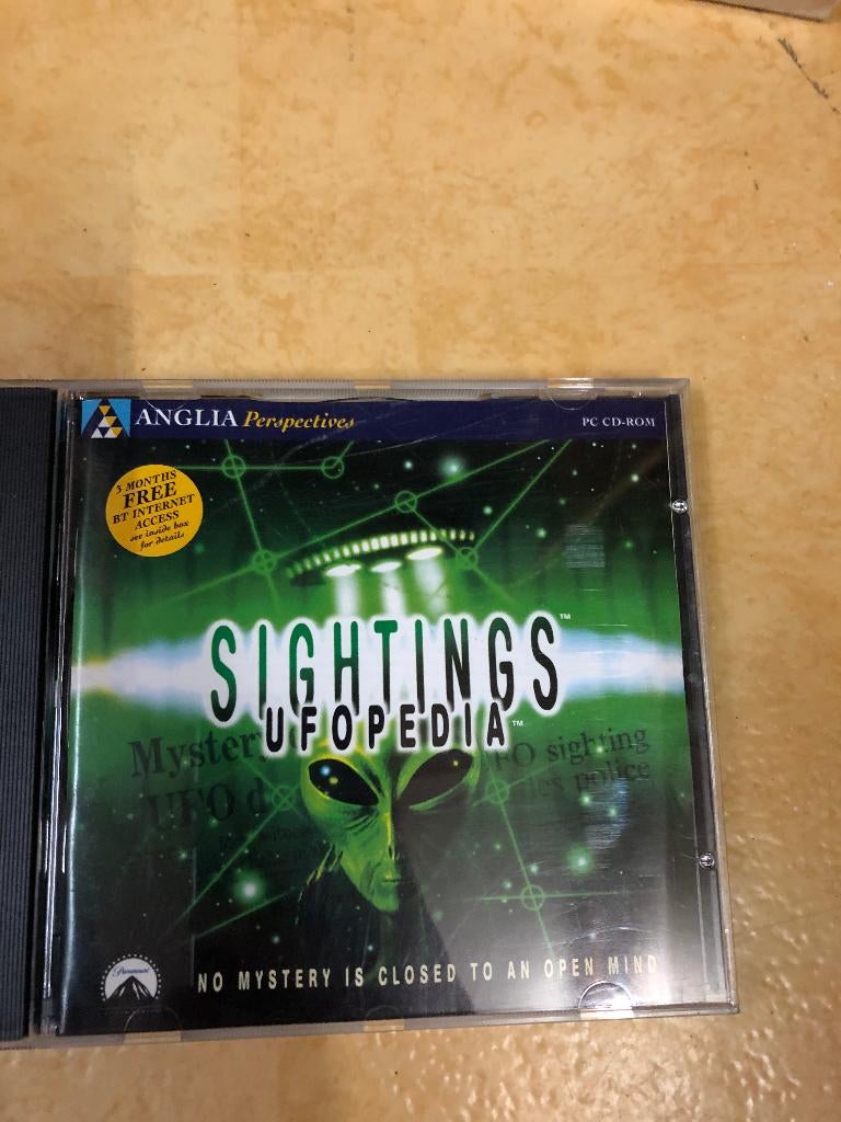 UFOpedia sightings CD-ROM, Overige genres, 1 speler, Ophalen of Verzenden, Zo goed als nieuw