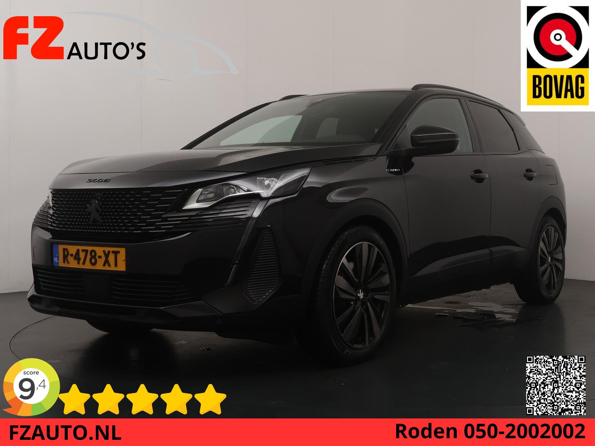 Peugeot 3008 1.6 HYbrid4 300 Blue Lease GT Automaat - Naviga, Auto's, Automaat, Euro 6, 4 cilinders, Vierwielaandrijving