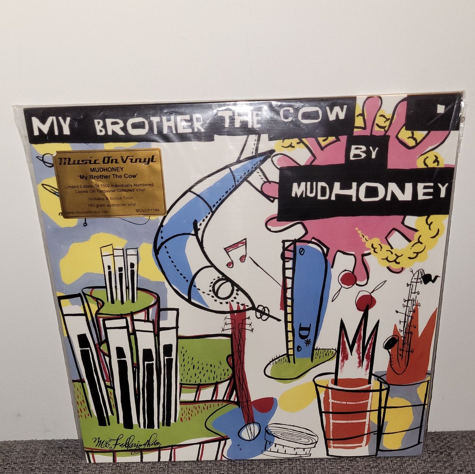 Mudhoney - My Brother The Cow LP + Bonus 7", Limited edition, Ophalen of Verzenden, Zo goed als nieuw, 12 inch