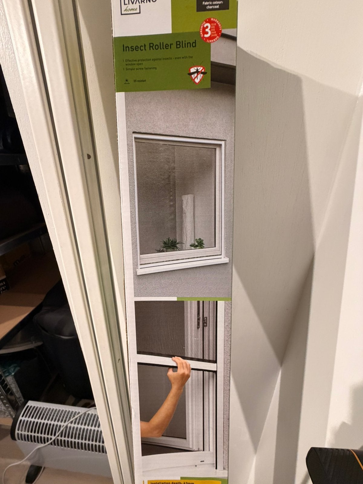 LIVARNO HOME Insectenrolgordijn - Nieuw in verpakking, Ophalen, Kunststof, Minder dan 80 cm, Hordeur