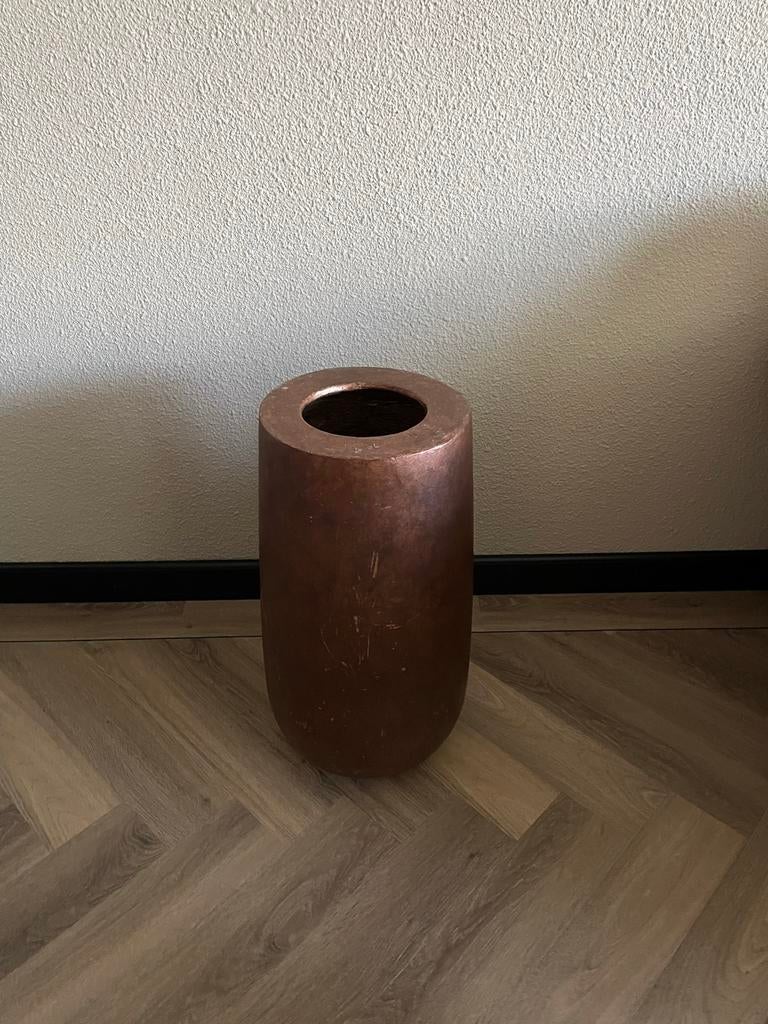 Koper kleur vaas, Ophalen, Steen, Overige kleuren, 50 tot 75 cm
