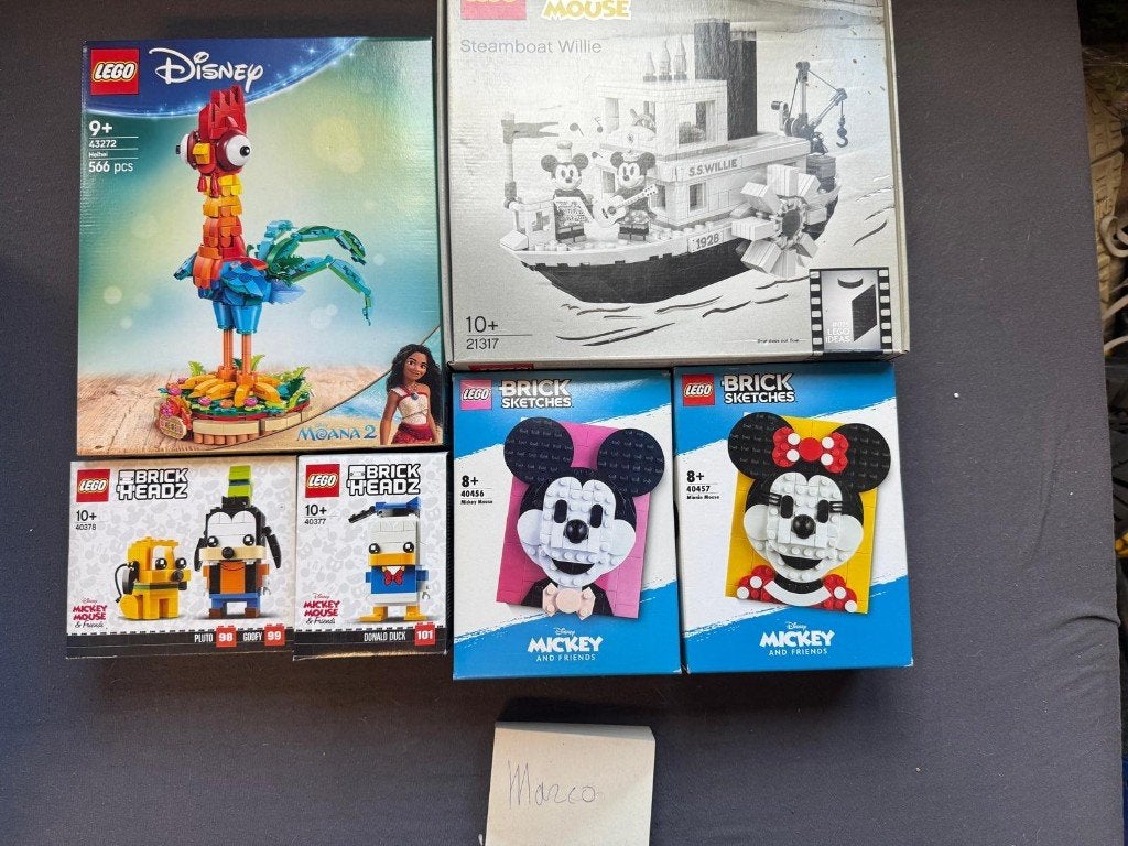 Lego Disney 40456 40457 21317 43272 40378 40377, Kinderen en Baby's, Speelgoed | Duplo en Lego, Lego, Nieuw, Ophalen of Verzenden
