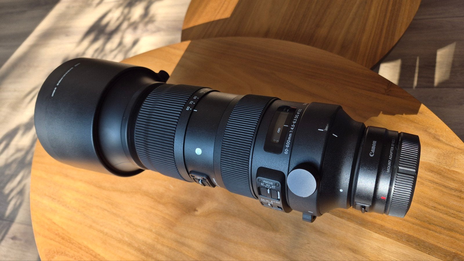 Sigma 60-600mm Canon EF, Audio, Tv en Foto, Ophalen, Sigma, Telelens, Zo goed als nieuw