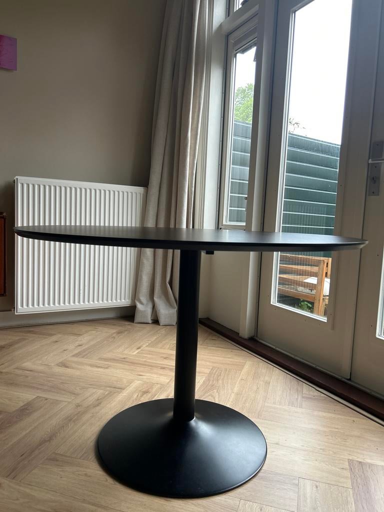 Tenzo eettafel - Rond, Zwart, Modern design, 110 cm, Ophalen, Gebruikt