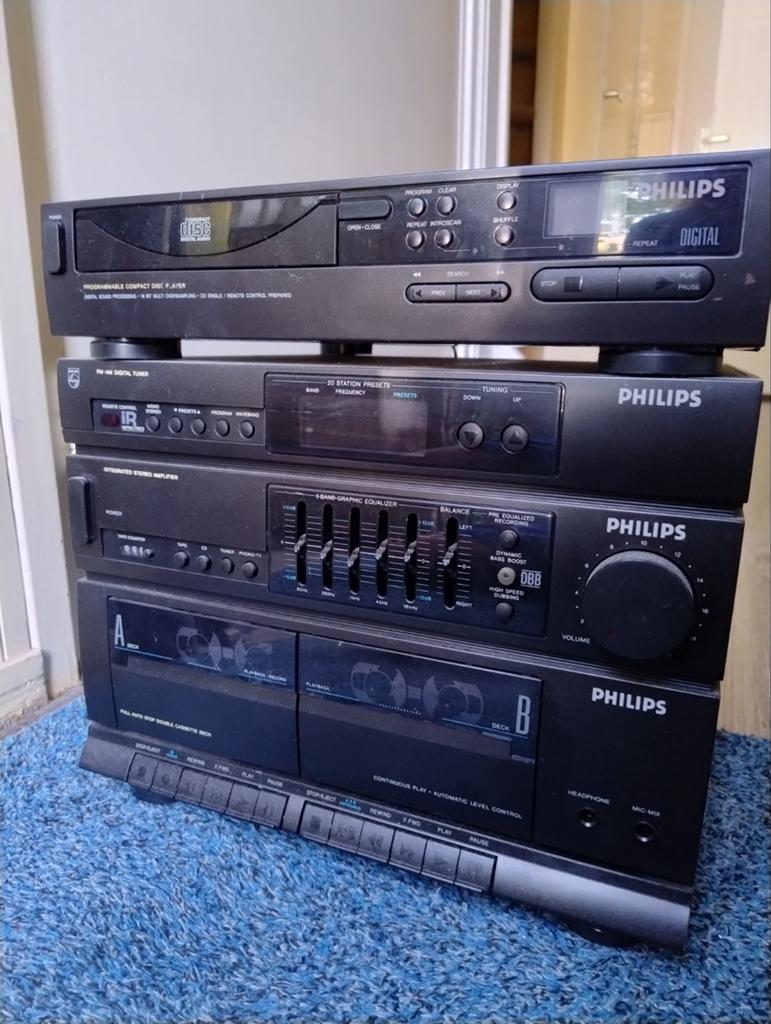 Philips radio cd cassette systeem, voor de hobbyist., Ophalen, Gebruikt, Philips