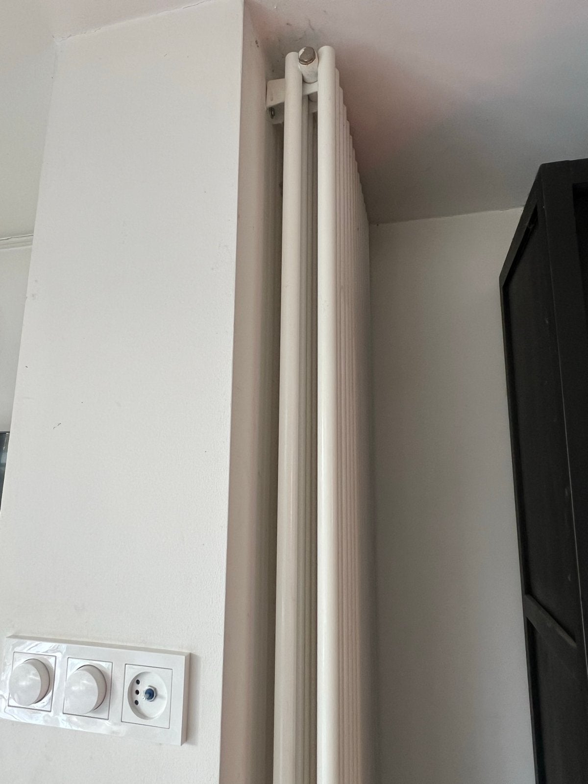 Verticale radiator, wit, gebruikt, Ophalen, Gebruikt, Radiator, 60 tot 150 cm