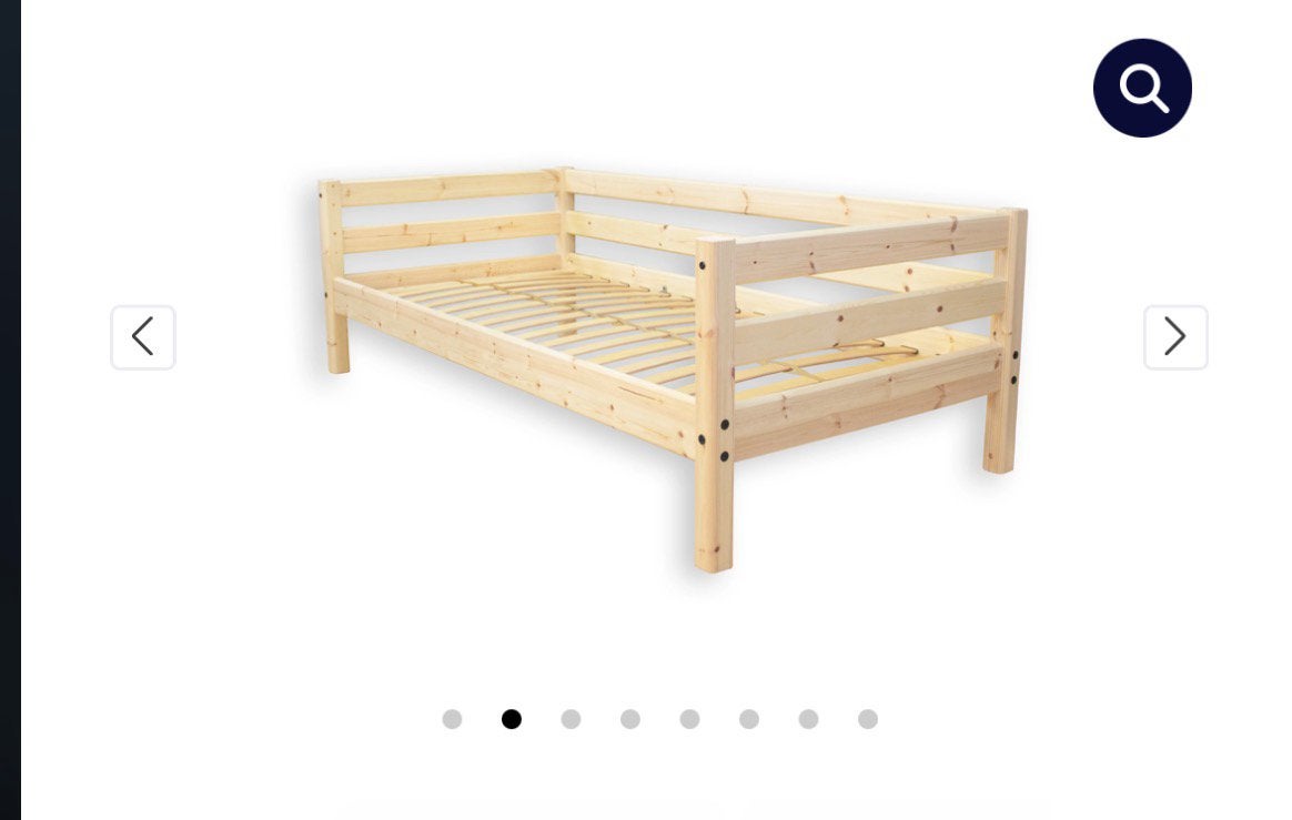 Flexa bedbank grenen, Ophalen, Gebruikt, Eenpersoons, Hout