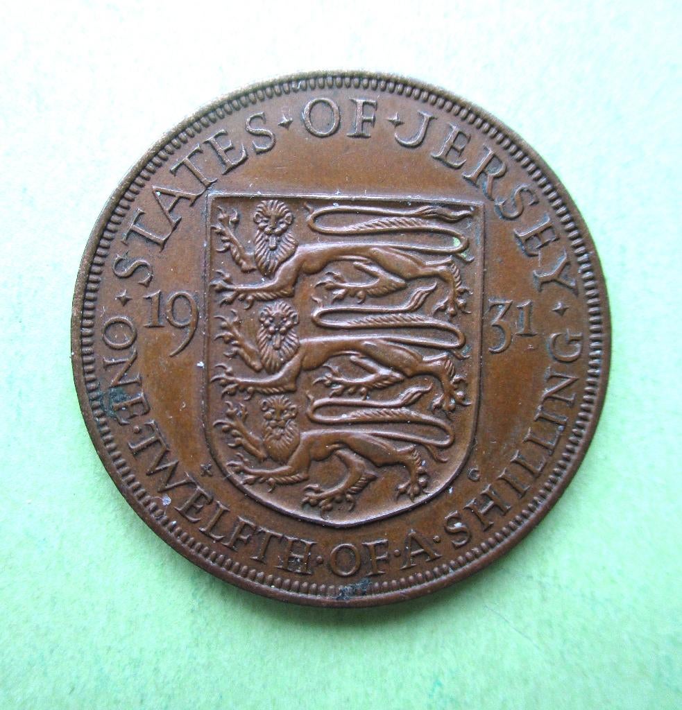 Jersey 1/12 shilling, 1931, Verzenden, Overige landen, Losse munt