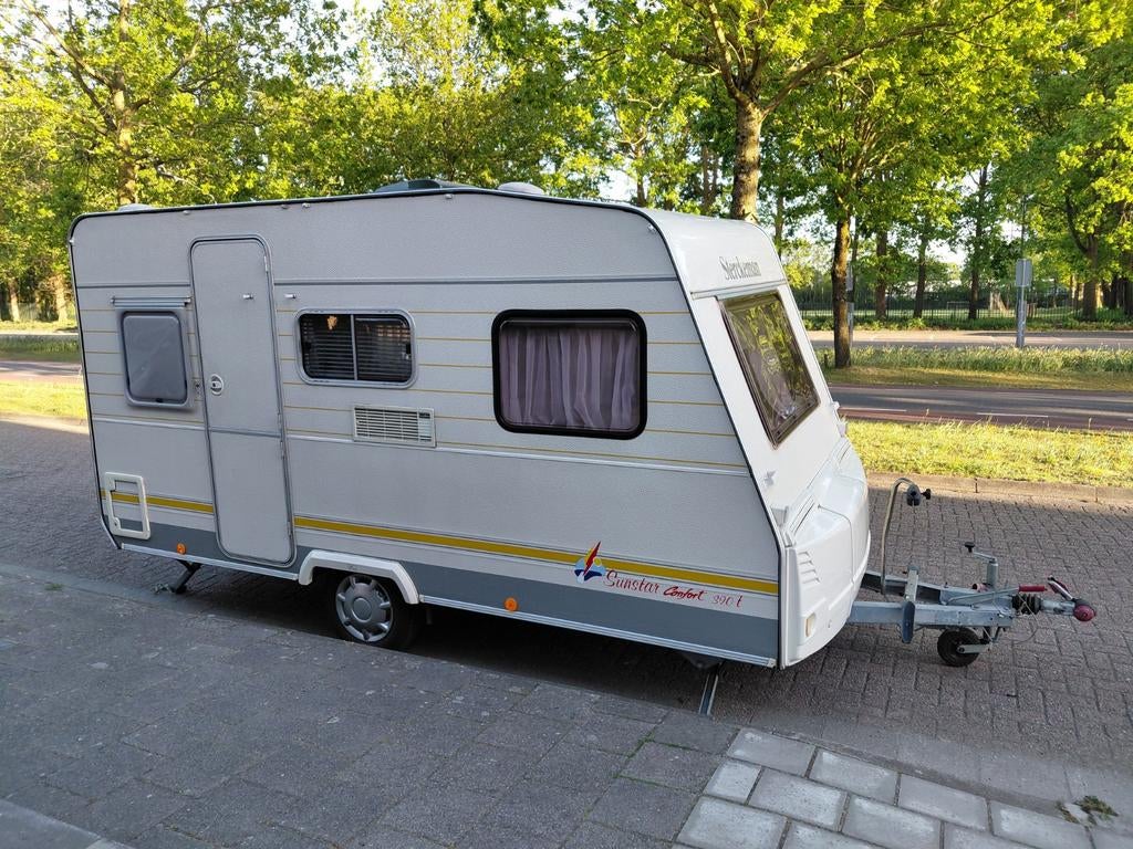 Sterckeman 390 + voortent en luifel - lichtgewicht, Sterckeman, Treinzit, Particulier, 4 tot 5 meter