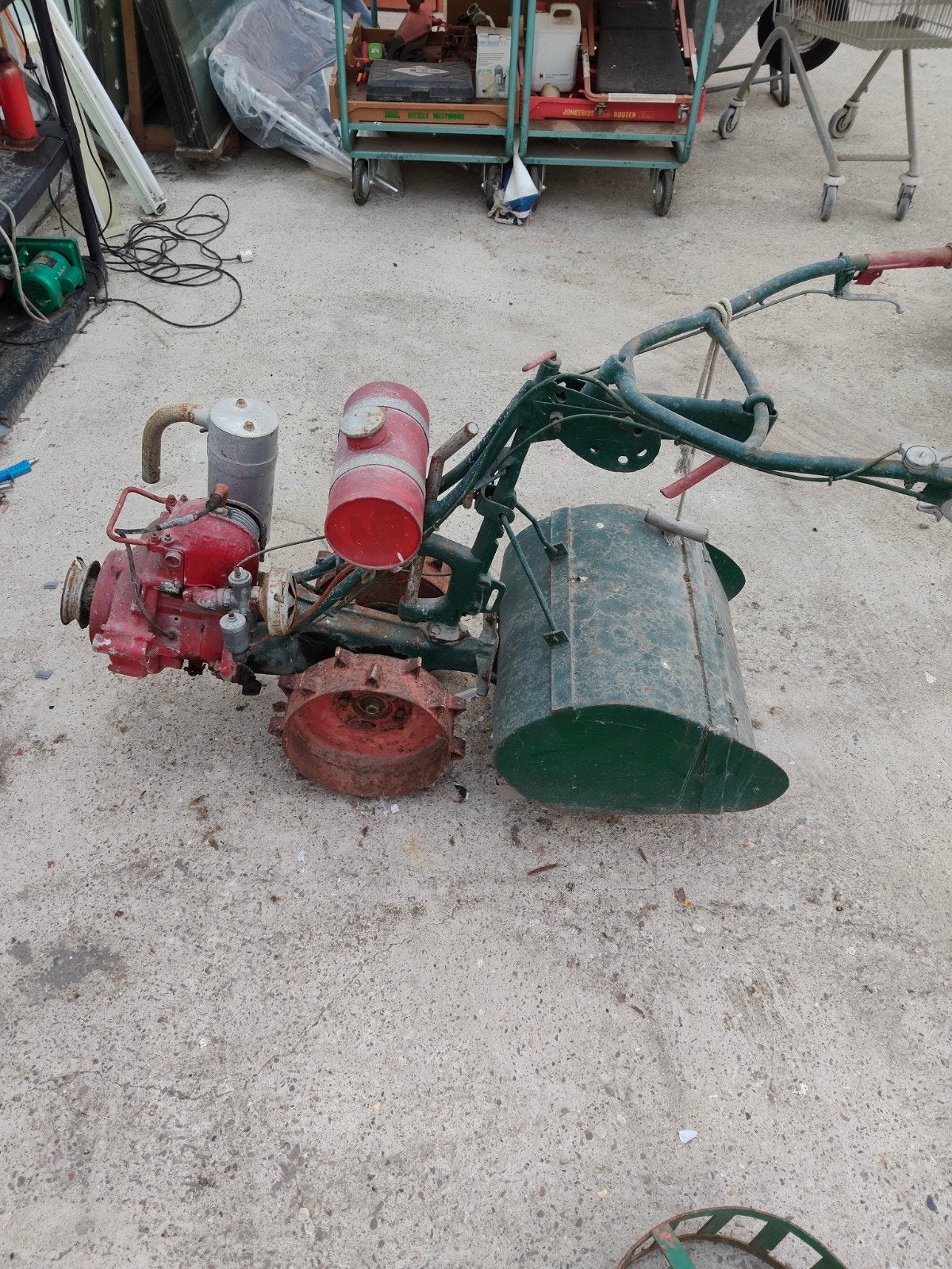 Agria 1600 eenassige trekker - Vooroorlogs model, Ophalen