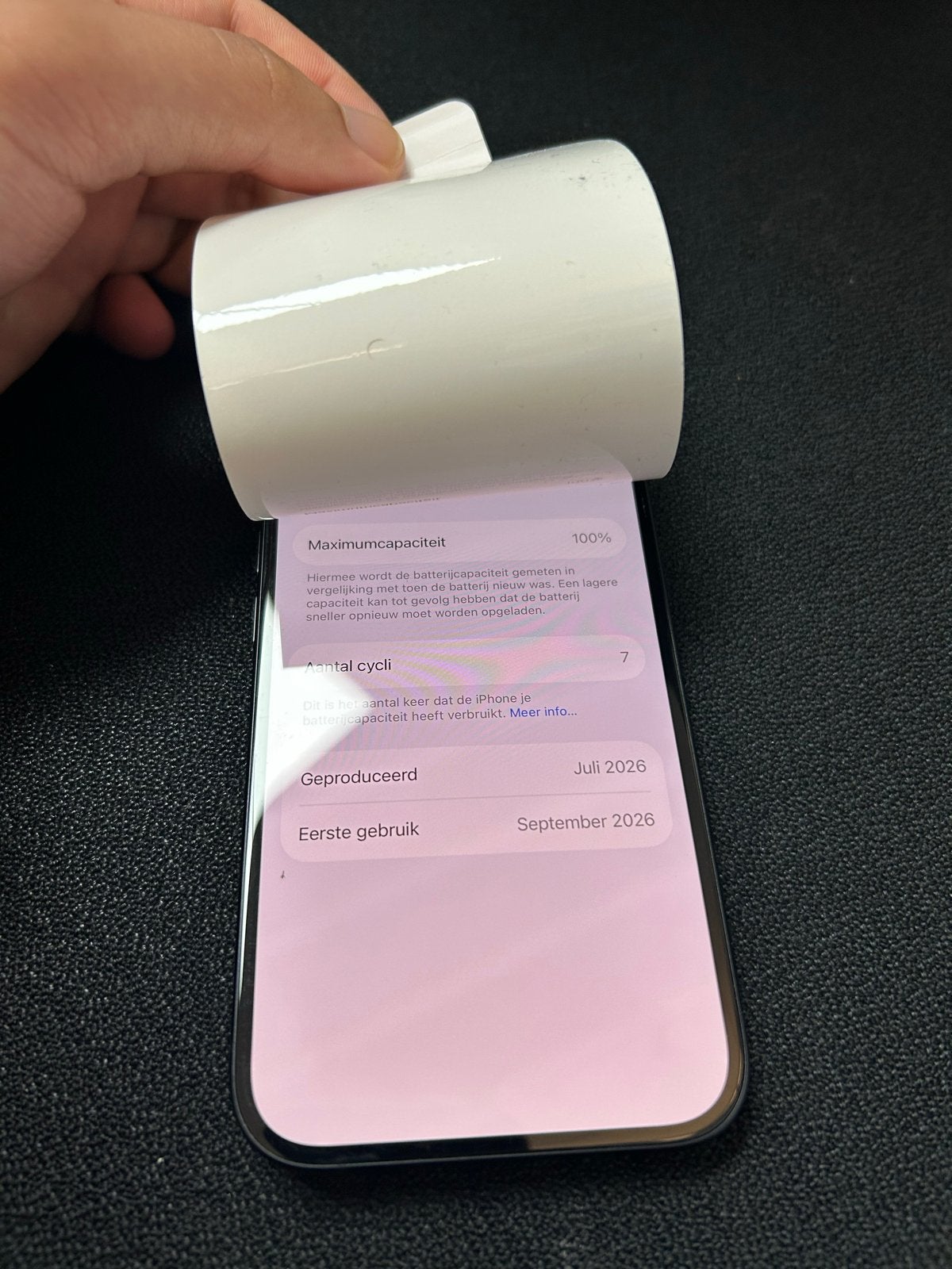 Nieuwe iPhone 16 - 100% batterij, 7 laadcycli, 128 GB, Zwart, IPhone 16, Ophalen of Verzenden