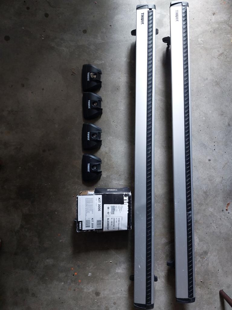 Thule Dakdragers Opel Corsa D 2014 met slot en sleutel, Auto diversen, Dakdragers, Ophalen, Gebruikt
